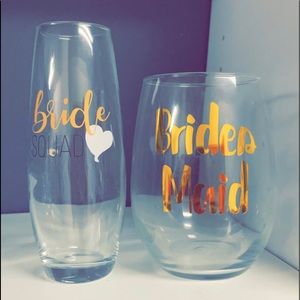 New Bridsmaid wine and champagne flute 🍷🥂